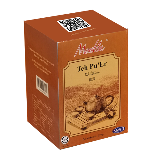 montea classic pu'er tea with orange big box