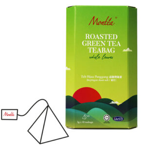 montea green tea with pyramid tea bag, elevate the taste to another level